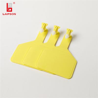 Etiqueta eletrônica maxi super do gado RFID da frequência ultraelevada de LAIPSON, numerada o gado etiquetas de orelha 860-960mhz