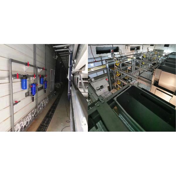 Курицы обрабатывают землю 2 размер клетки системы 430x410x410mm птицы ниппелей выпивая