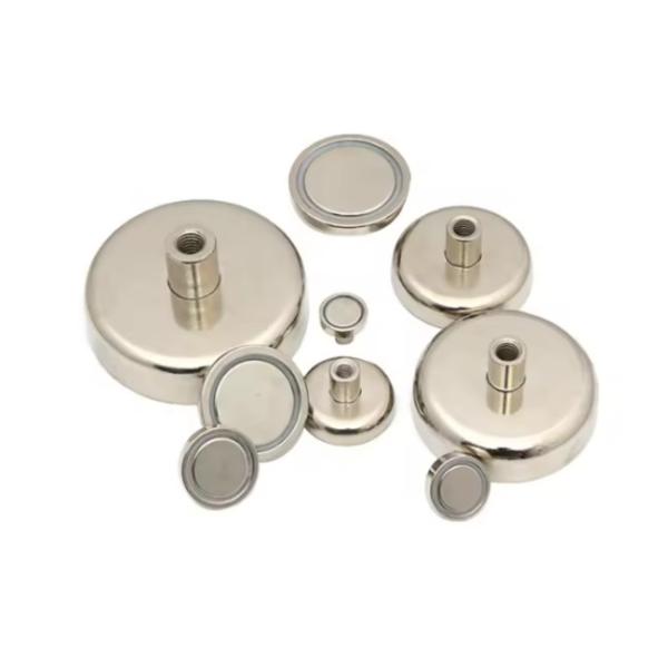 Strong Permanent Rare Earth Neodymium Magnet Pot With Internal Thread