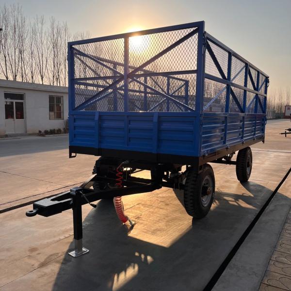 Double Axle Farm Trailer Tractor Tow Behind Dump Custom Size Available