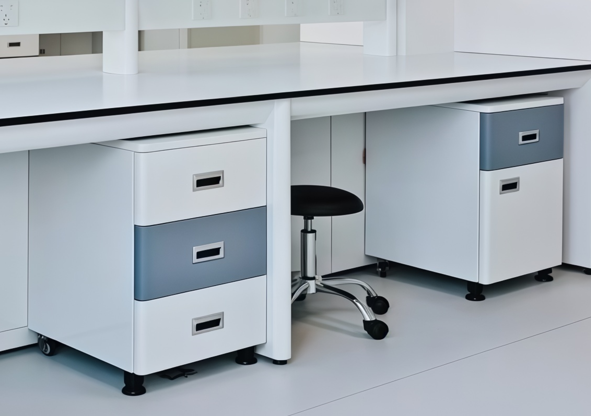Customized Lab Work Bench Steel Wood Modular Lab Table For University School Hospital Living Room