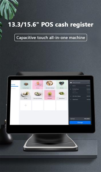 13.3/15.6Inch Dual Touch Screen POS System I3 Windows System Retail Store POS Terminal with Foldable Base