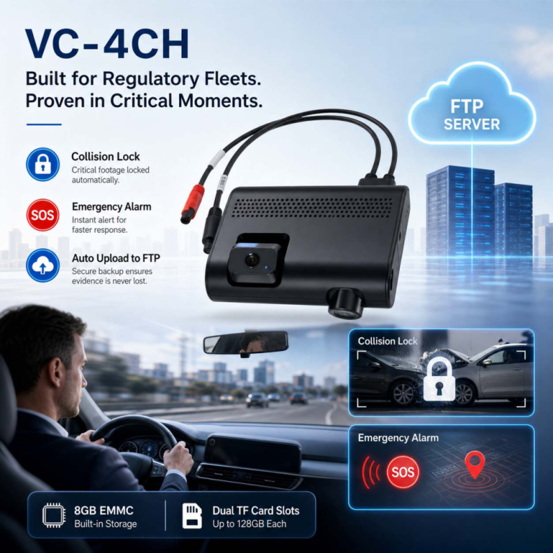 VC-4CH 4G AI Video Telematics Dashcam