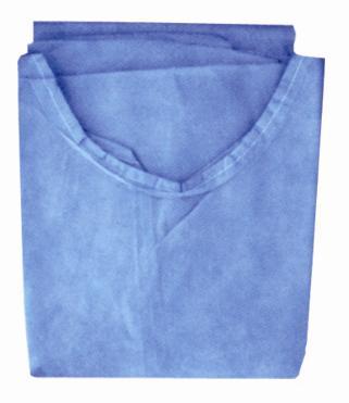 Le laboratoire non tissé chirurgical jetable vert-foncé de robe habille la preuve légère de sang