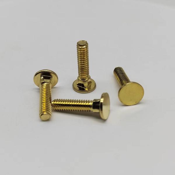 Copper Square Neck Head Screws #8-32 Fine Teeth Screws For Electronic Equipment
