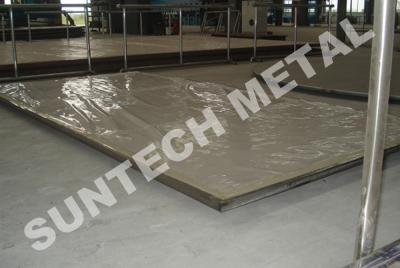 Explosion Bonded Clad Plate N06059 C59 / SA516 Gr.60N Nickel Alloy Clad Tubesheet