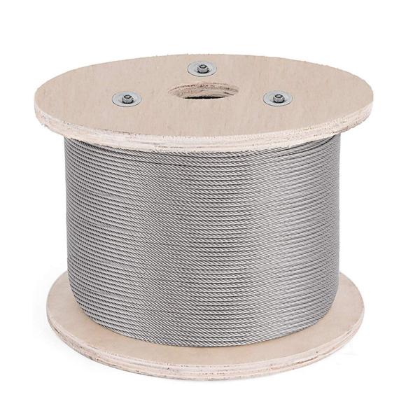 6mm Stainless 304 Cable 316 304 Stainless Steel SS Cable for Balustrade Cable Deck Rails Other Processing Service Offered