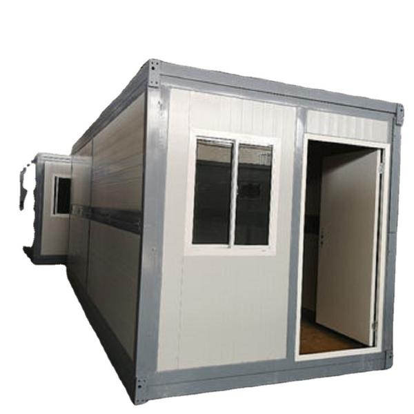 Casas de contêineres dobráveis pré-fabricadas portáteis de 20 pés com estrutura de aço galvanizado
