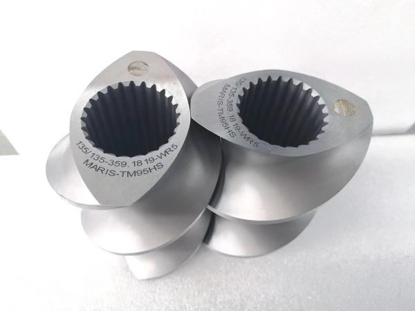 Extruder Screw Elements Maris 95 Extruder Elements For Twin Screw Extruder Machine