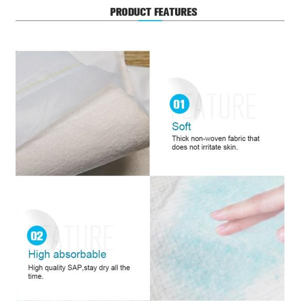 Square PE Film Hospital Disposable Diaper Pad
