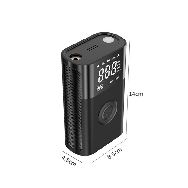 Portable Cordless Tire Inflator Air Compressor with Digital Pressure Gauge LED Light