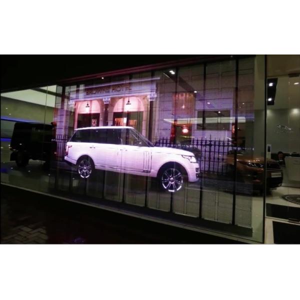 Ultra Light Commercial LED Screens , Outdoor Transparent LED Display