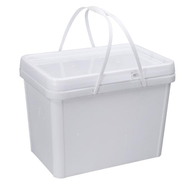 1.5L-25L Square Rectangle PP Bucket With Lid For Silk Screen / Heat Transfer