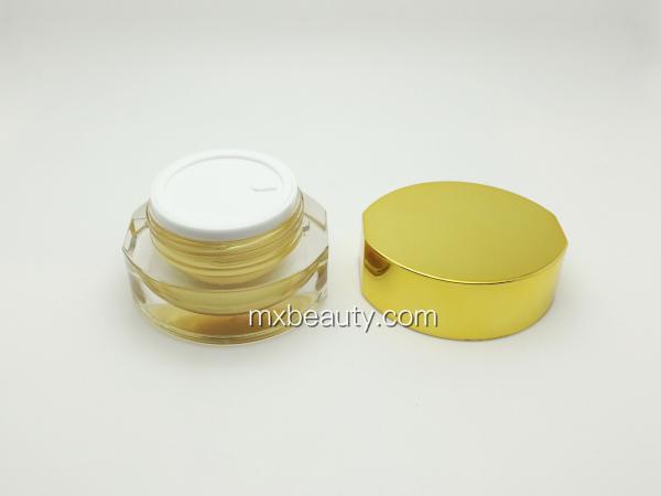first class pmma OVAL SHAPE cream jar for different size 15g acrylic cream jar cosmetic plastic bottle cream jar