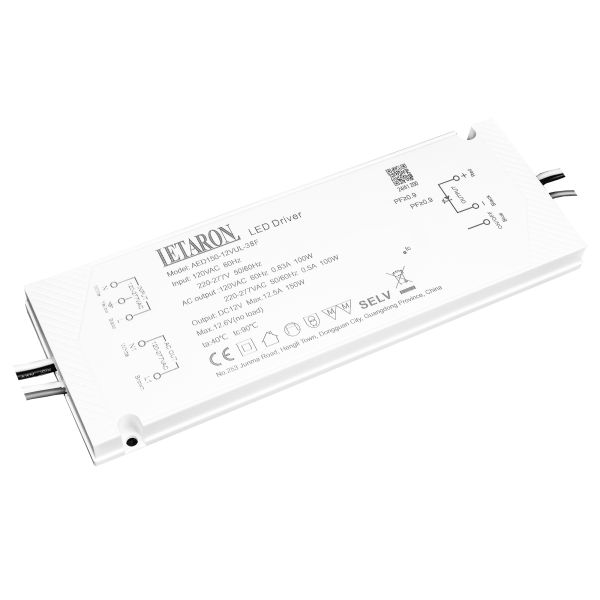 Letaron 150W 12V/24V Global LED Driver Class II Protection Power Supply for Mirror Light