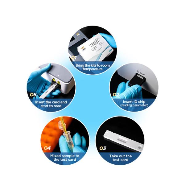 Immunoassay флуоресцирования теста Prog прогестерона быстрый количественный
