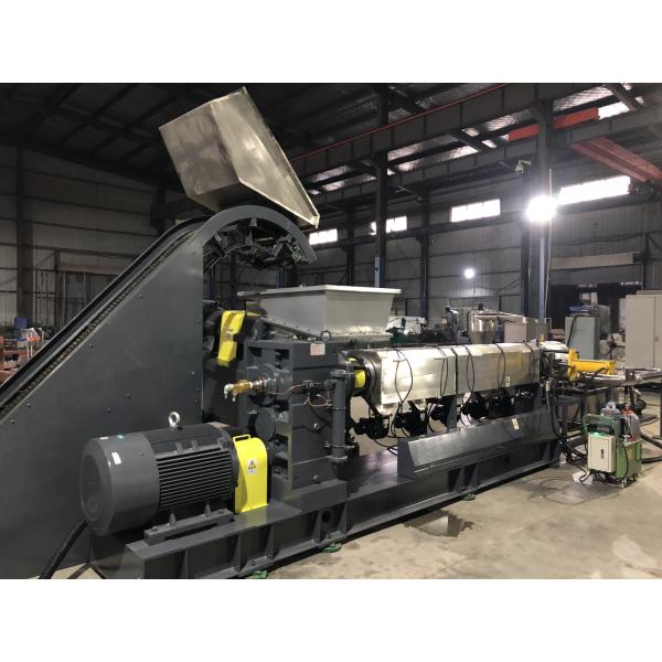Plastic Recycling Single Screw Extrusion Line With Water Ring Pelletizing System