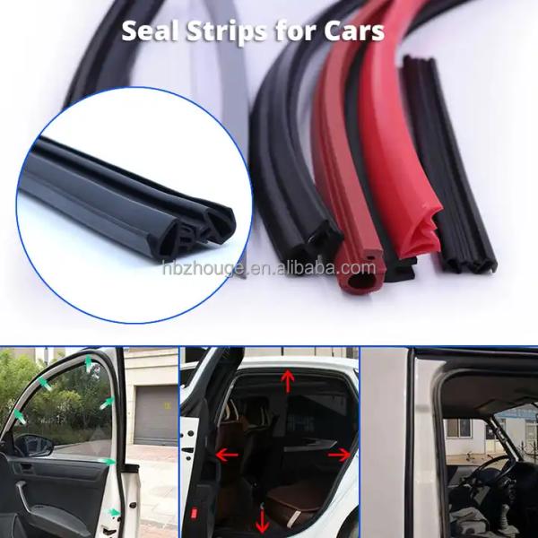 Smooth Surface EPDM Window Door Seal Rubber Profile for Glass Customer's Request
