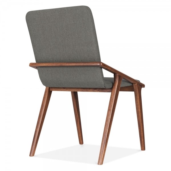 Walnut wood Hotel Guestroom desk chair with fabric upholstered chairs