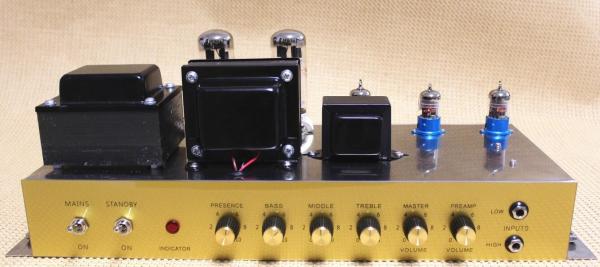 Custom Grand Style JCM800 Hand Wired All Tube Guitar Amplifier Head in Black Tolex with Ruby Tubes 50W