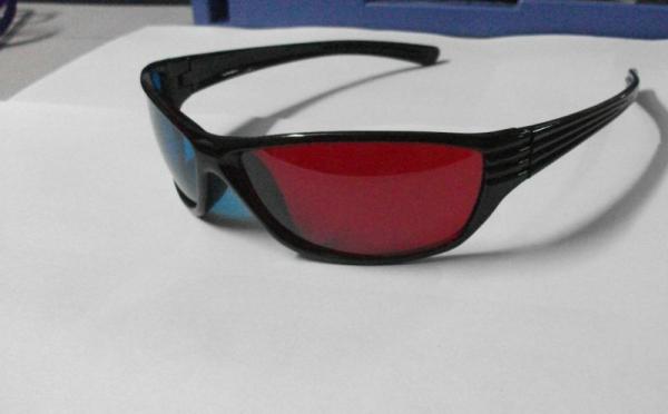 Plastic Red Cyan 3D Glasses For Home Theater