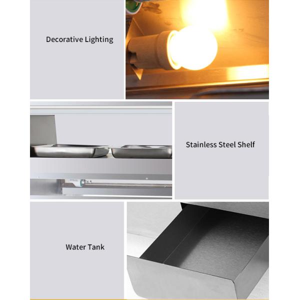 Silvery White 240V 2.4kw Cake Display Fridge