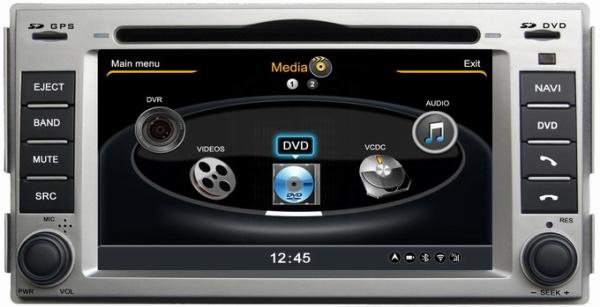Ouchuangbo Audio Video DVD Player Hyundai Santa Fe 2008-2011 GPS FM/AM RDS S100 platform