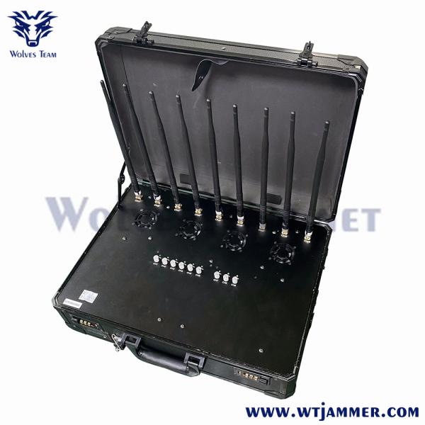 40W 8 Band Portatif sac à main WIFI2.4G WIFI5.8G 2G 3G 4G Brouilleur de téléphones cellulaires -WT808TA5-8