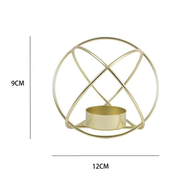 Wholesale candle holder gold Golden lantern shape candle stand wedding candlestick