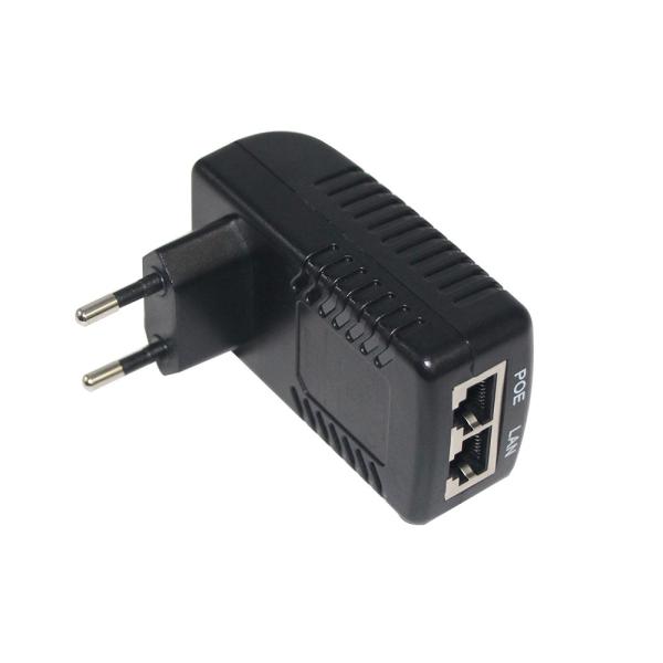 0.4A 1000Mbps POEインジェクタースプリッター 12V 24V 48V Power over Ethernetアダプター