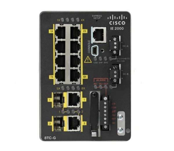 IE-2000-8TC-G-L  	IE-2000-8TC-G-L - Industrial Ethernet 2000 Series   IE 8 10/100  2 T/SFP  Lite