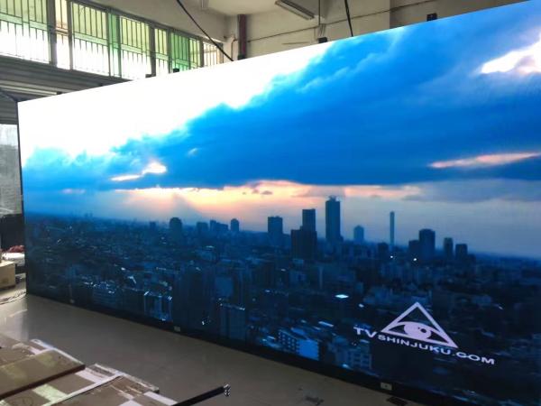 telas internas pequenas da propaganda de p1.5 RGB HD com material da liga de alumínio, 1,200Hz