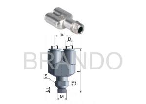 Metal Joint Quick Connect Pneumatic Fittings , Pneumatic Tube Fittings U Shaped