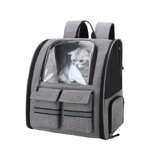 Dog Cat Carrier With Wheels Outdoor Backpack Pet Carrier Pet Trolley Portable