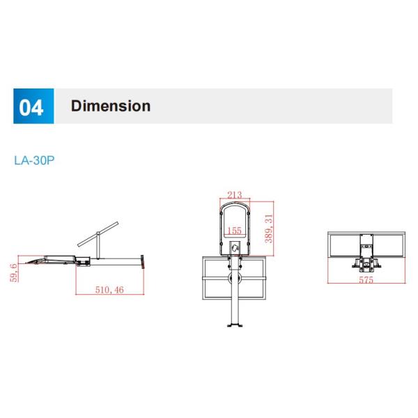 No Electricity IP65 Solar LED Street Light 1800lm 200W
