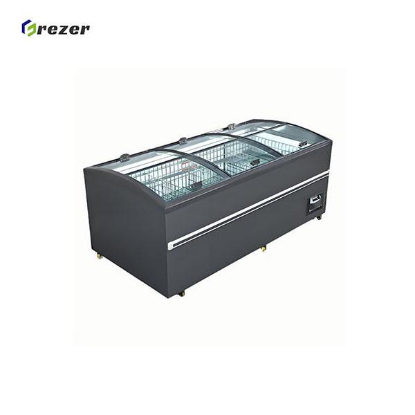 Horizontal Meat Display Freezer Easy Cleaning Shop Display Fridge 220V For Steak