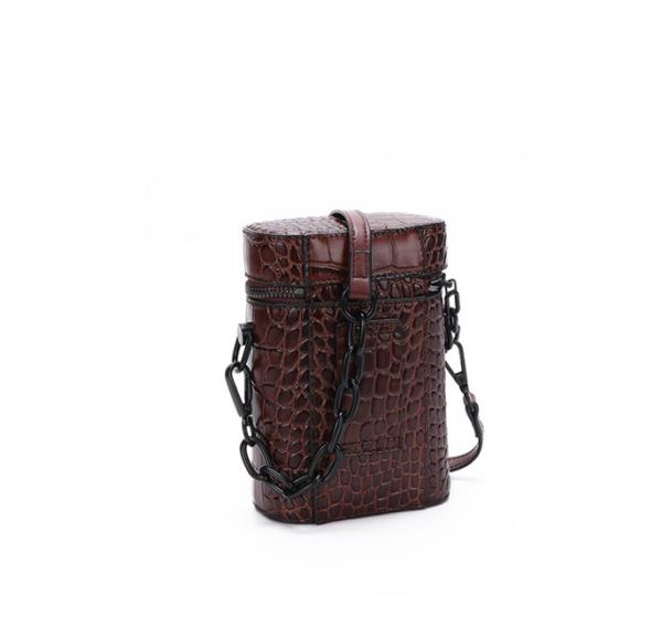 Crocodile Embossed PU Phone Bag 12cm 17cm Leather Phone Case With Strap