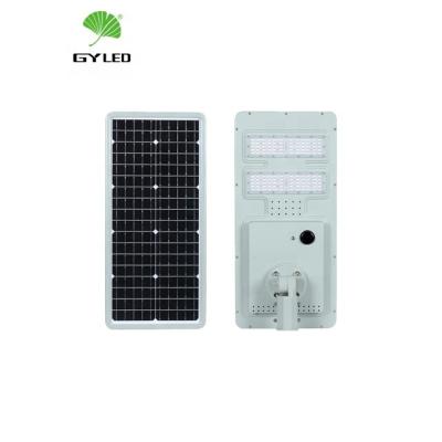 Luzes de rua 50watt postas solares comerciais integradas