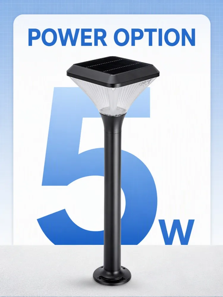 High Brightness 5W Solar Lawn Lights IP65 Rating LED Solar Pathway Lights With Auto Sensor