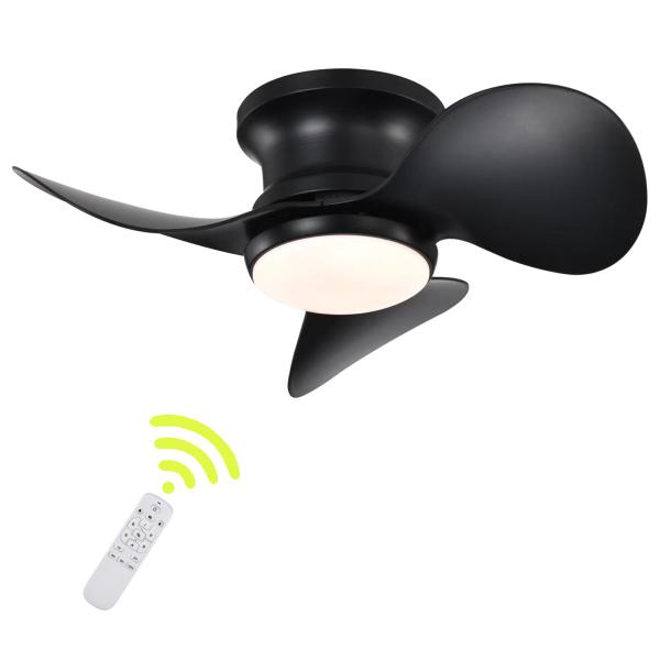Ventilador de techo empotrado LED regulable con luz LED personalizado