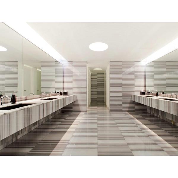 Outside Marmara White Marble Patio Tiles / Slabs , Natural Stone Bathroom Floor Tiles