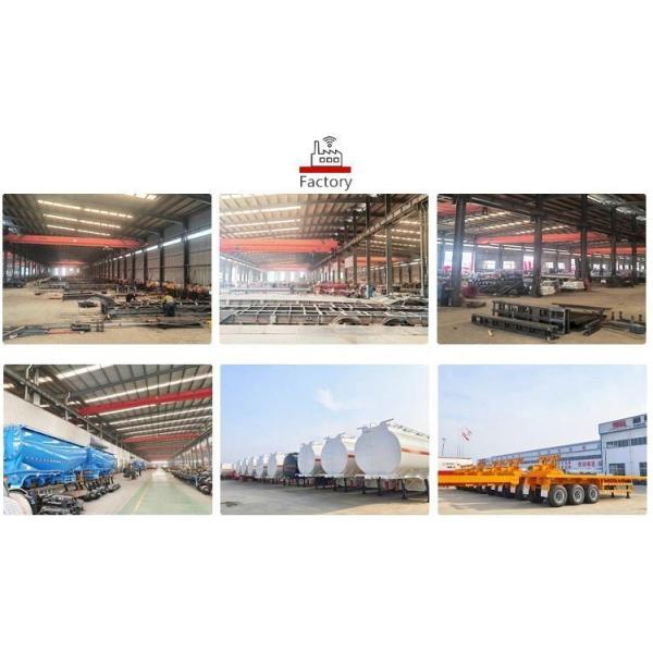 Flatbed Heavy Duty 13500X3000X1550 mm Tractor Hydraulic End Rear Tipper Dump Semi Trailer