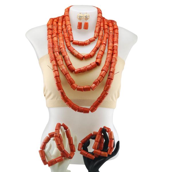 Elegant African Beads Jewelry Sets Senegal/ghana Wedding Handmade Jewelry Women's Golden Wedding Jewelry Sets