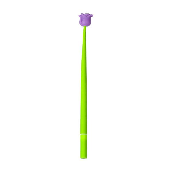 Funny Live Flower Pens, Creative Gel Ink Silicone Flower Pen Bulk, 0.5 Mm Writing Pen For School Office Home, Teacher Student Women, Party Decor Supplies, 6 Pcs/Set (Bellflowers And Animals)