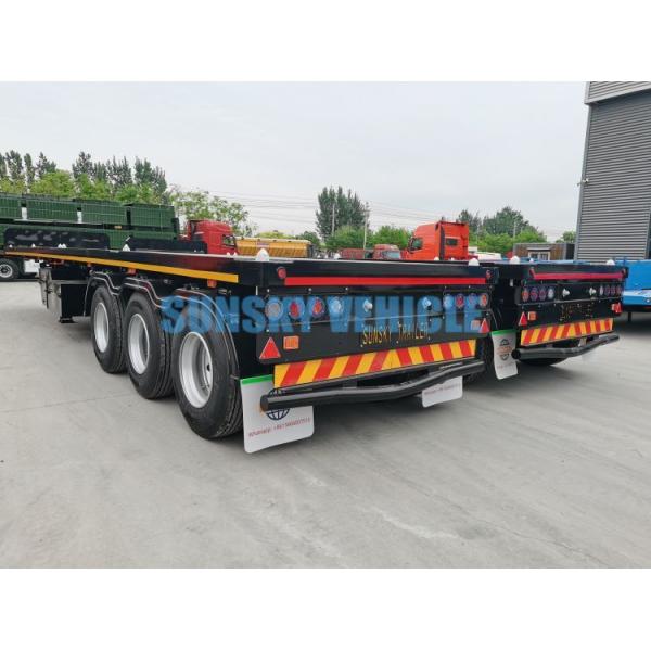 3 Axle Flatbed Semi Trailers 40 Feet Flatbed Trailers For Sale Flat Bed Semi Trailer