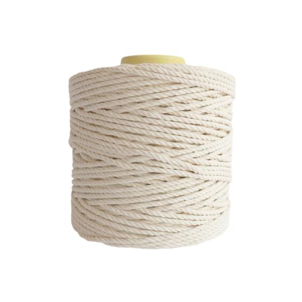 Canada 5mm Twisted Cotton Macrame Cord Made from Recycled Materials by YI LI YUAN