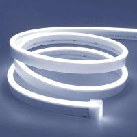 Lumières à bande LED blanche 16,4ft/5m Neon Light Strip 12V Flex Waterproof Neon LED Strip Silicone LED Neon Rope Light Pour la cuisine Chambre à coucher Décoration intérieure extérieure Adaptateur d'alimentation Non inclus
