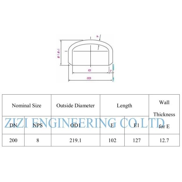 ASTM A420 WPL6 Steel Pipe Caps ASME B16 9 Black Color For Natural Gas / Chemical