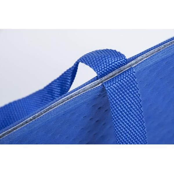 Fashion portable recyclable pp non woven cooler bag travelling insulated food delivery tote reusable thermal lunch bag