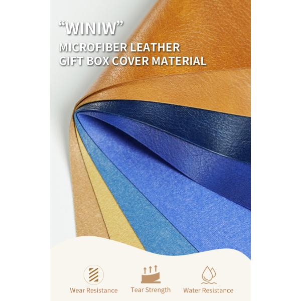0.6mm Softness And Toughness Making Gift Box Cover Leather Pu Material